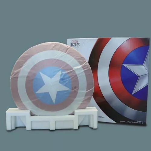 Marvel Legends Captain America 75th Anniversary 1:1 Metal Shield In BOX Hasbro