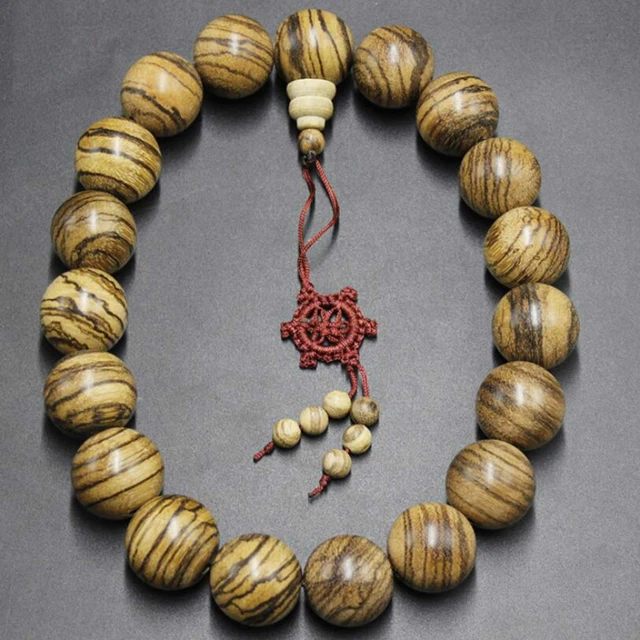 Natural agarwood Buddha beads wooden pendant Bracelet Blessing Easter Souvenir