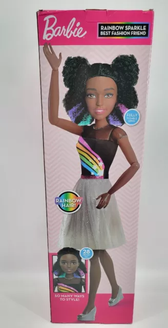 Barbie® 28-Inch Rainbow Sparkle Best Fashion Friend Doll