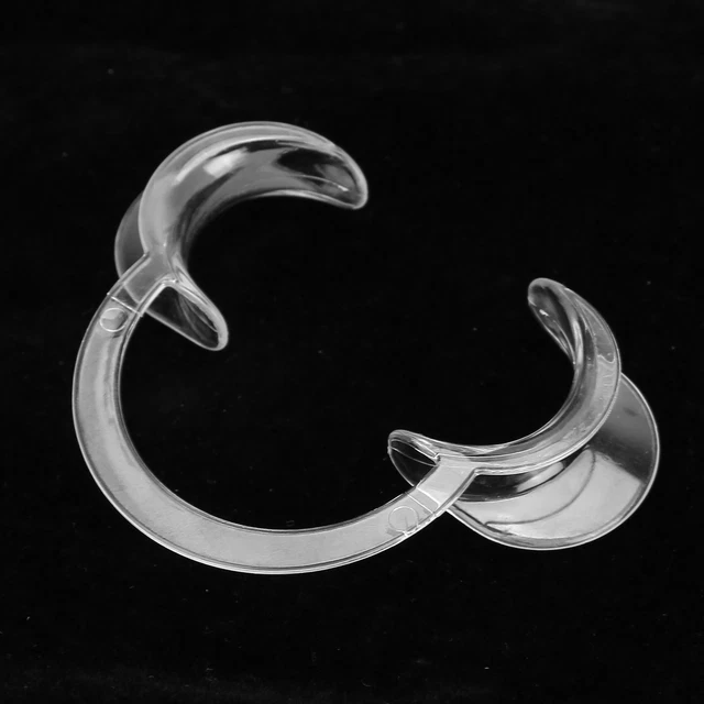 20pcs Disposable Lip Cheek Retractor Transparent C‑Shape Teeth Whitening Mouth O