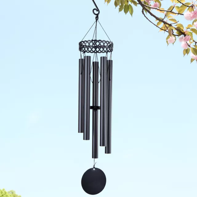 80cm Natures Melody Large Metal Wind Chime 5 Tubes Outdoor Garden Hanging Decor