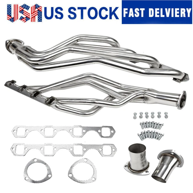 Tube Stainless Steel Manifold Headers For Chevy GMC Truck Silver Small Block V8