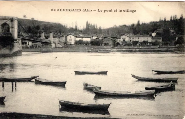 C00144- Cpa01-    Beauregard      Le  Pont  Et  Le  Village