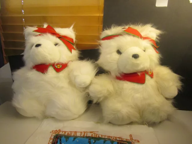 Dayton Hudson Rare Original Santa Bear  lot of 2  1987 Miss Bear