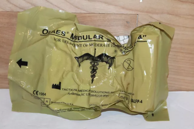 Vendaje modular Olaes 4 en paquete plano soluciones médicas tácticas apósito trauma