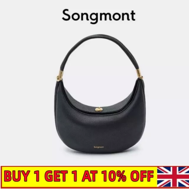 Songmont Luna Bag, Leather Crescent Bag for Women,Fashion Shoulder Underarm Bag