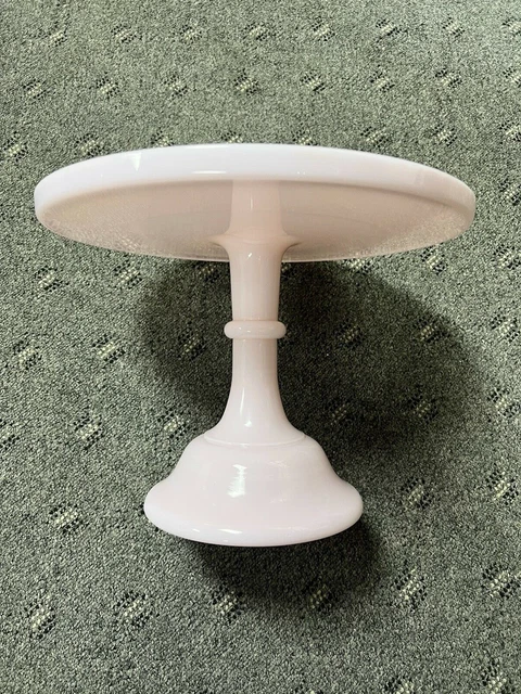 Mosser Glass Usa  Pink Pedestal Cake Stand 12 3/8" Diameter