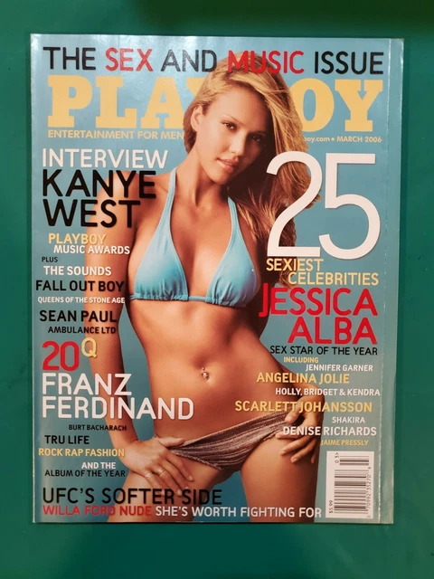 PLAYBOY MAGAZINE MARCH 2006 “25 Sexiest Celebrities Jessica Alba” £4.11