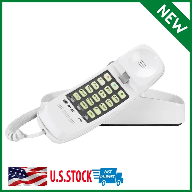 VINTAGE TRIMLINE PUSH Button Corded Wall Desk Phone AT&T Model 210