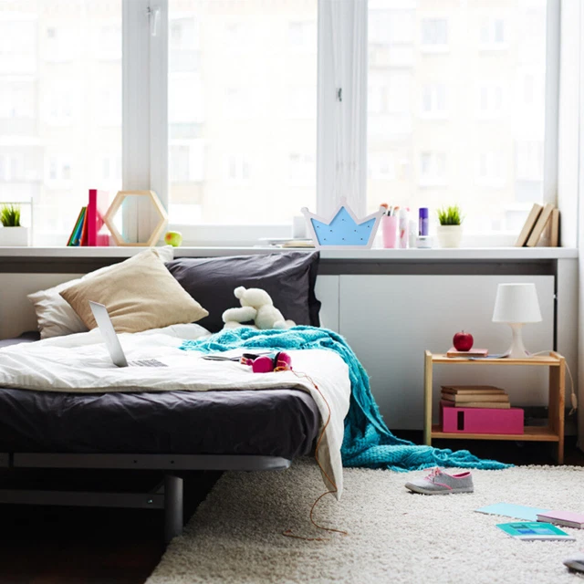 CHILDRENS BEDROOM NIGHT Light Kids Wall Crown Decorative Lamp Office