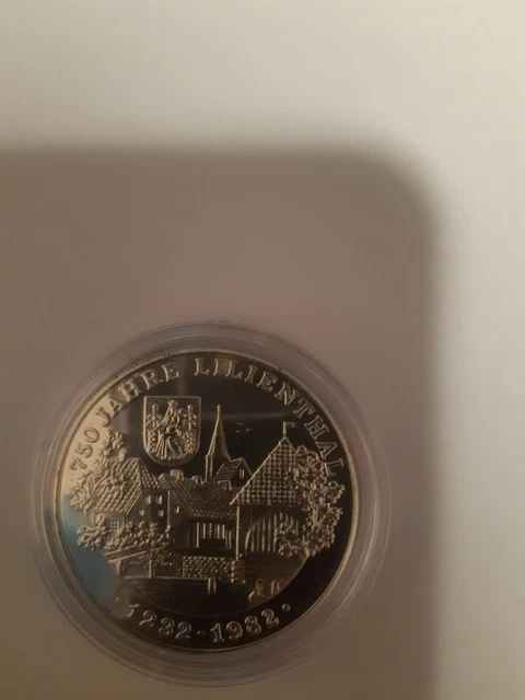 GEDENKMÜNZE 750 JAHRE Lilienthal 12321982, Kloster Vallis Liliorum EUR