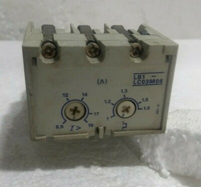 Telemecanique Protection module Télémécanique LB1 LB03P07 Irth 1,6-2,5 Ampères Neuf de stock 