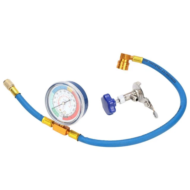 Manometro Per Test Pressione Idraulica 0-400 Bar | Kit Con Tubo Flessibile M16*2-BSP1/4 | Per Manutenzione Sistemi Idraulici