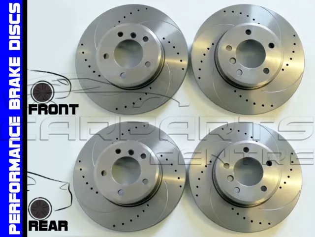 For Ford Mondeo St200 St24 Front & Rear Drilled & Grooved Brake Disc Discs New