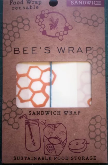 DISCOUNTED Bees Wrap Sandwich Wrap - Sustainable/Reusable Wrap - 33cm