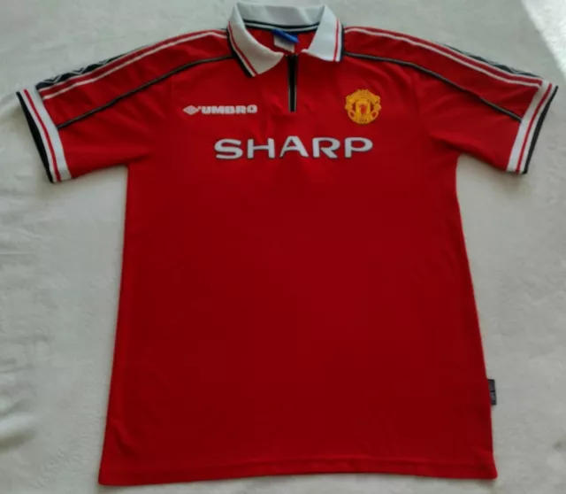 1998 Manchester United Umbro Home Football Shirt - 16# Keane