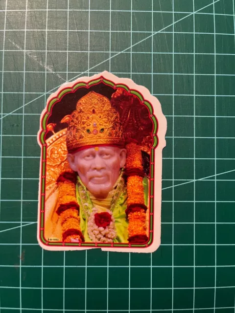 Shirdi Sai Baba Sticker - 6cm x 9.5cm - NEW