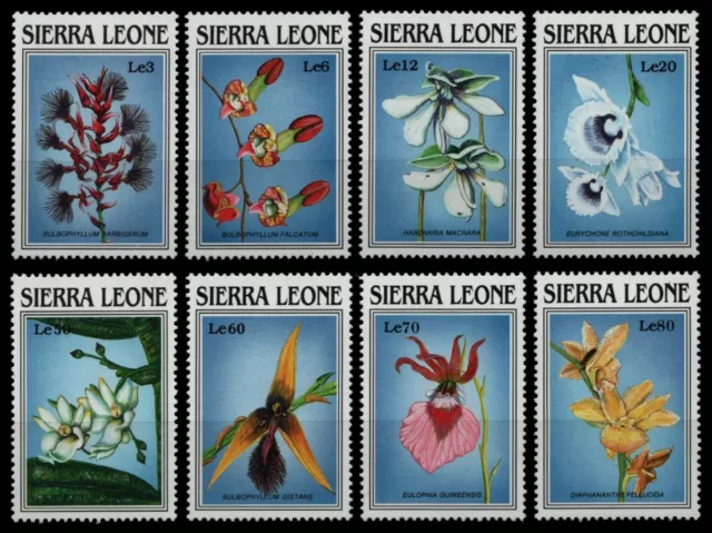 Sierra Leone 1989 - n. Michel 1269-1276 ** - nuovo di zecca - orchidee / orchidee