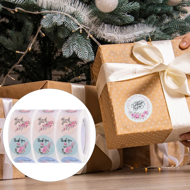 3 Rollen Dankeschön-Aufkleber, Geschenketikettenaufkleber,