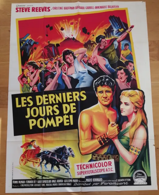 DERNIERS JOURS DE POMPEI steve reeves affiche cinema originale 160x120 cm '95