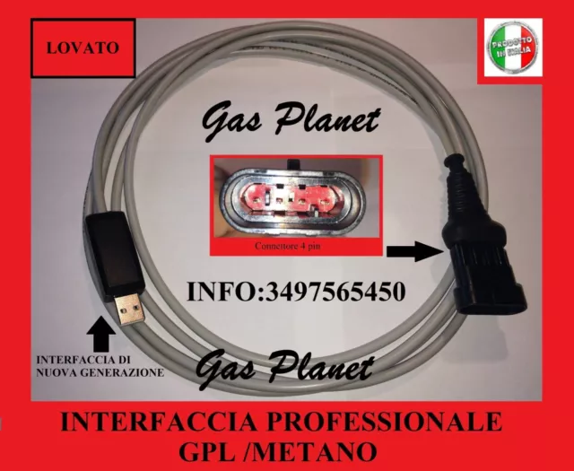 Cavo diagnosi usb Professionale per centraline Gpl/Metano Lovato