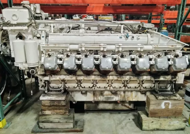 Deutz SBA16M816, Marine Diesel Engine, 1350HP