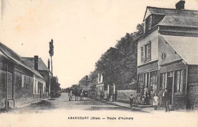 Cpa 60 Abancourt / Route D'aumale