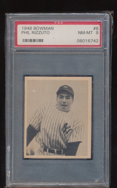 PSA 8  1948 Bowman   Phil Rizzuto  # 8  SP
