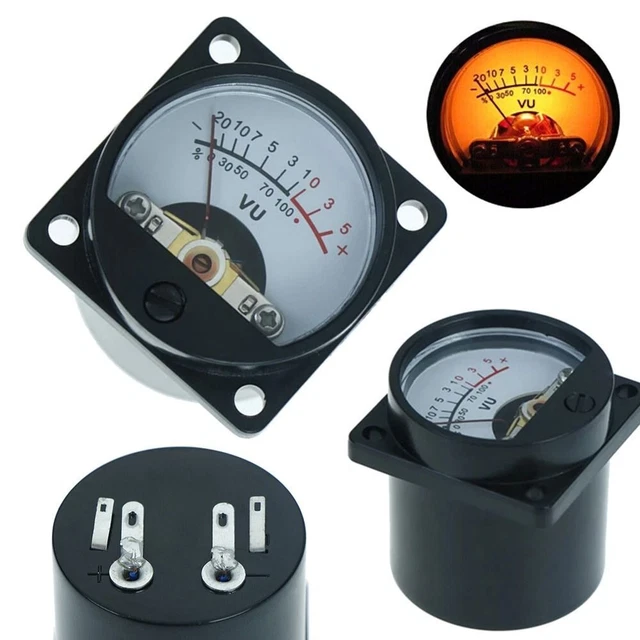Warmes Licht 6-12V Panel VU Meter Rücken licht Füllstand-Verstärker-Messgerät