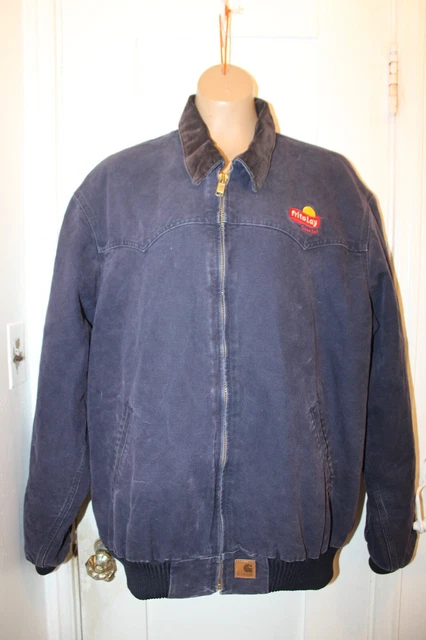 Carhartt サンタフェジャケット ネイビー Large Tall MDT Carhartt サンタフェジャケット ネイビー Large Tall MDT