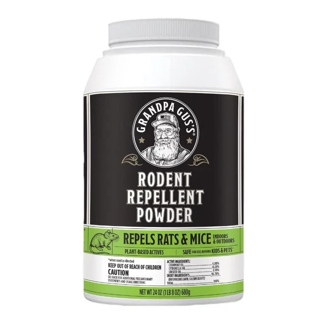 Grandpa Gus's Rodent Repellent Powder, Repels Mice, Rats, Shrews, Squirrels,...