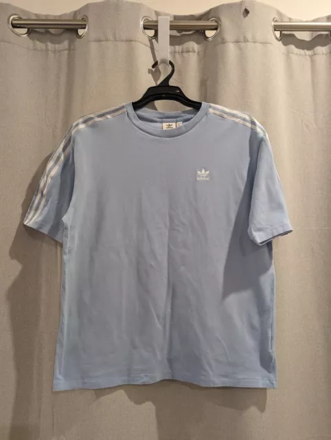 Womens ADIDAS Light Blue S/S Top - Size 8