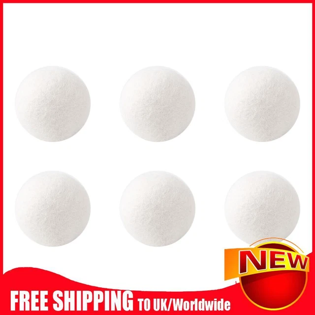 Reusable Wool Dryer Balls Softener Laundry Washing Machine Fleece Dry (5cm)