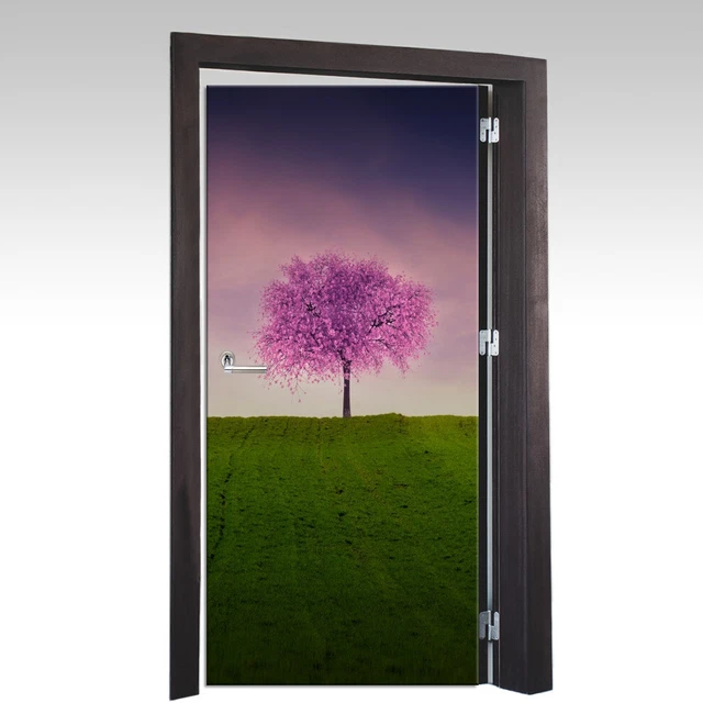 Peint non tissé Ou Auto-Adhésif Papier Photo Paysage Solitaire Arbre 91x211cm