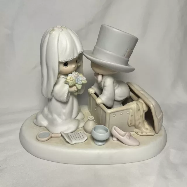 106755 Precious Moments 1987 “Heaven Bless Your Togetherness” Figurine