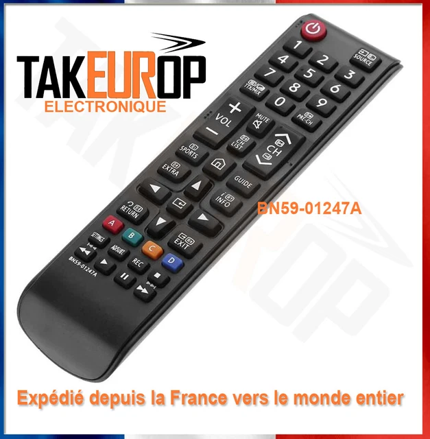 Télécommande de remplacement SAMSUNG BN59-01247A TV neuve expédiée de France