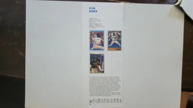 Ryan Bowen & Daryl Boston 1992 Baseball Publication International