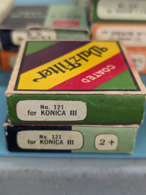 35.5mm Walz +2 Close up Red Filter for Konica III Rangefinder Lens- NOS