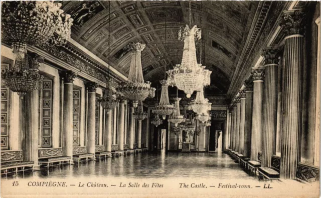 CPA COMPIEGNE Le Chateau La Salle des Fetes The Castle Festival (291879)