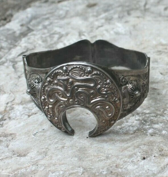 Bracelet Ancien En Cuivre Oriental Algérie Maghreb - Époque 1900 - Occasion