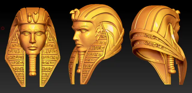 Egyptian Pharaoh Tutankhamun Ramses Khufu custom printed head for action figures