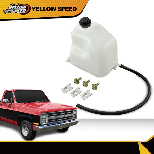 Overflow Radiator Coolant Tank Bottle For 1981-1987 Chevy GMC C/K Trucks | With Cap
