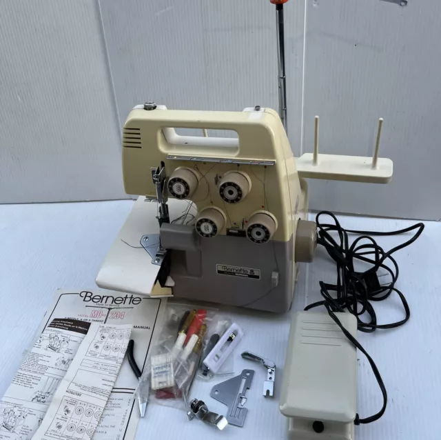 BERNETTE 234 Overlock Serger Sewing Machine With Manual And accessories BERNETTE 234 Overlock Serger Sewing Machine With Manual And accessories