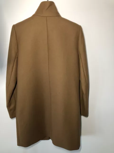 $595 New Theory Razan Wool Blend Camel Coat, 2