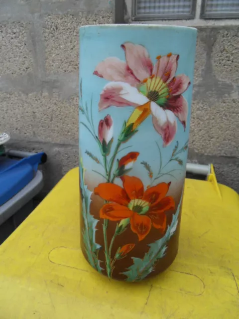 Vintage vase tulipier soliflore enamel deco emaillé art nouveau deco ??
