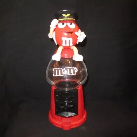 Vintage M&M's Chocolate Dispenser Figure Plush Toy 31cm Size Preowned w/ Minor