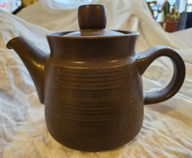 Large Brown Denby Teapot