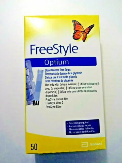 FreeStyle Optium 50 tiras reactivas de glucemia