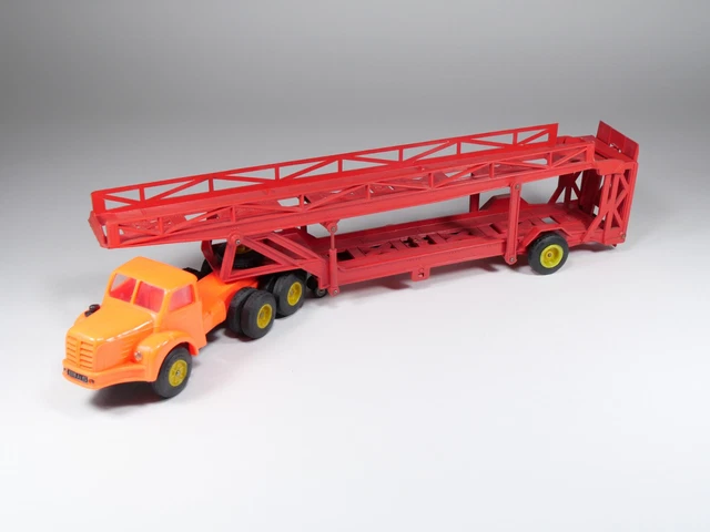 BERLIET TRACTEUR TBO 15 BENNE TP ORANGE NOREV Plastique 1 43 Sans Boite N4