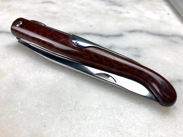 Ancien Couteau J.mongin (Mof) "Bieslois"  Ressort Palmaire Amourette  Fermé 12Cm
